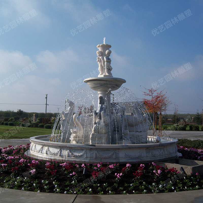 歐式石雕噴泉，石雕景觀噴泉