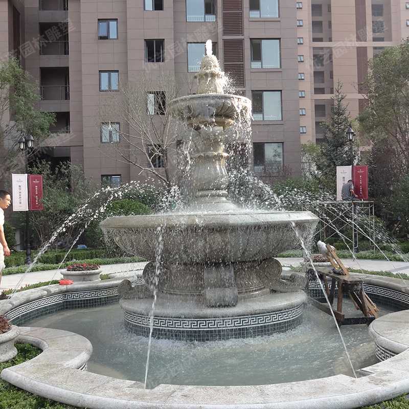 石雕噴泉，花崗巖噴泉，景觀噴泉