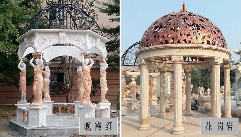 歐式景觀涼亭，大理石涼亭，石雕景觀涼亭