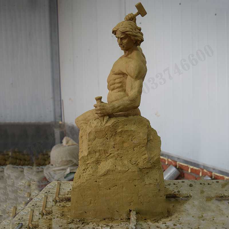 自我雕刻雕塑，自我雕刻擺件，雕刻自我