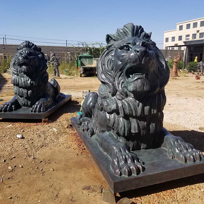 匯豐銅獅子，銅匯豐獅子，銅雕塑廠家，銅獅子廠家