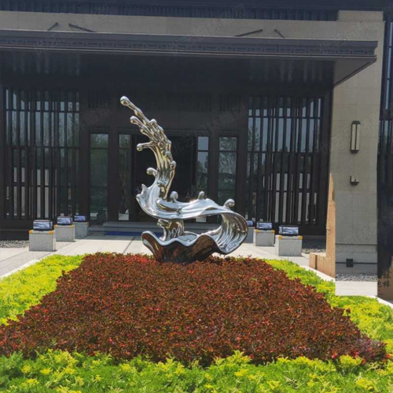 不銹鋼流水雕塑，不銹鋼雕塑廠家